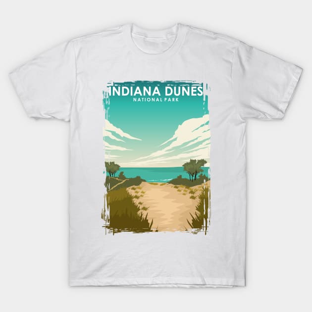 Indiana Dunes National Park T-Shirt by jornvanhezik